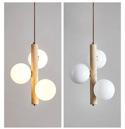 Cave Stone LED Pendant Lamp - Modern Nordic Style