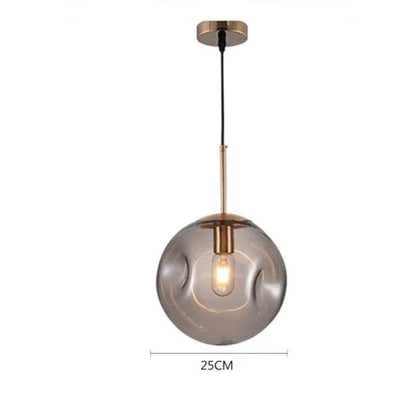 Glazen Bol Hanglamp – Rookgrijs of Amber | Klein & Groot