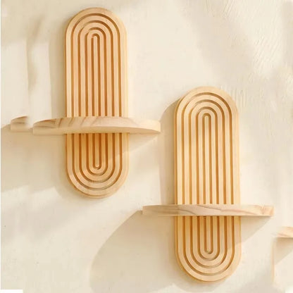 Bohemien houten wandplank