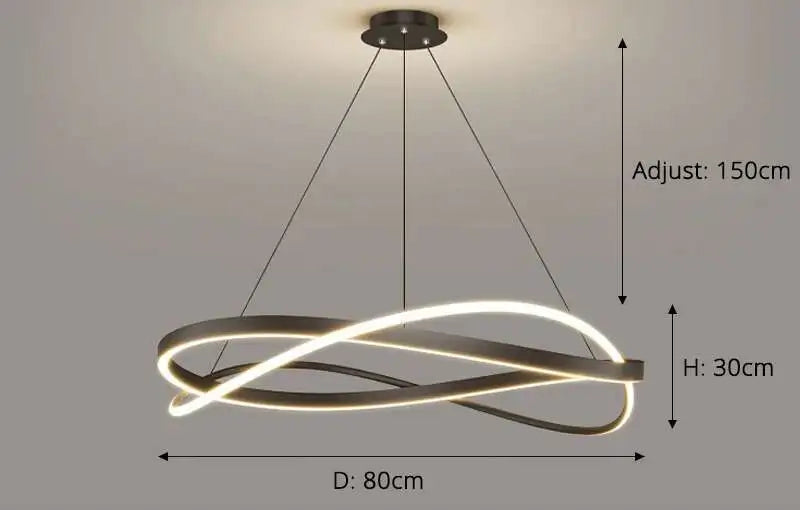 Cluster hanglamp - Moderne LED-bar kroonluchter