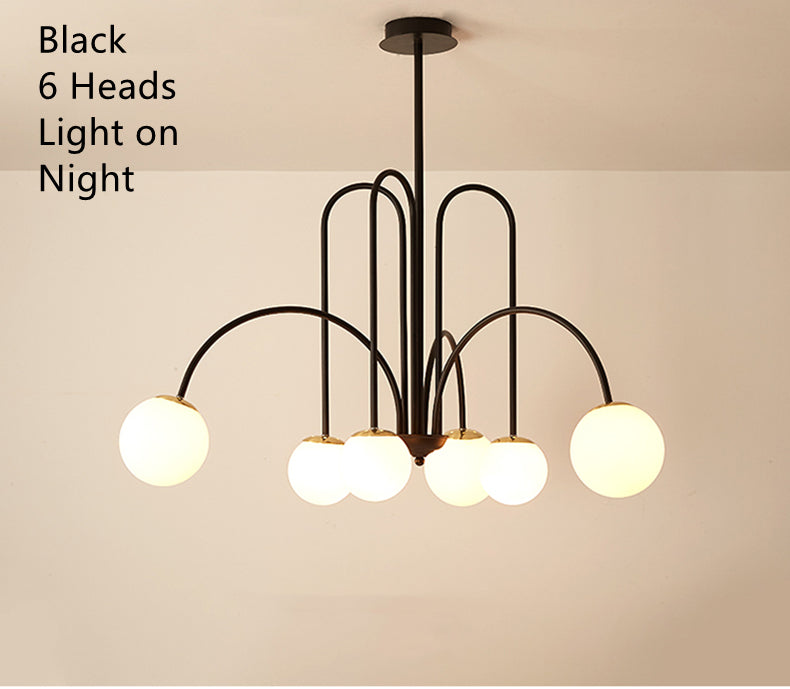 LED Hanglamp Diva - Glazen Bol Kroonluchter