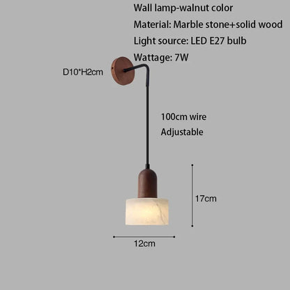 Luxe marmeren hanglamp - Wabi-Sabi LED-lamp van natuursteen