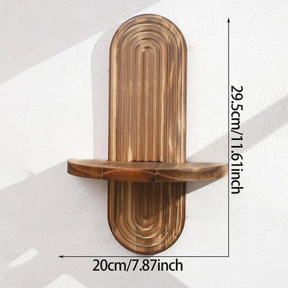Bohemien houten wandplank