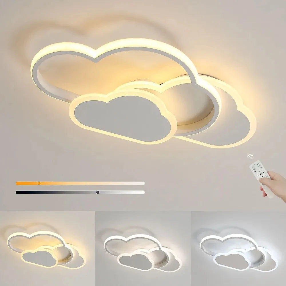 Plafondlamp in de vorm van een wolk voor kinderkamer, 32W - LED