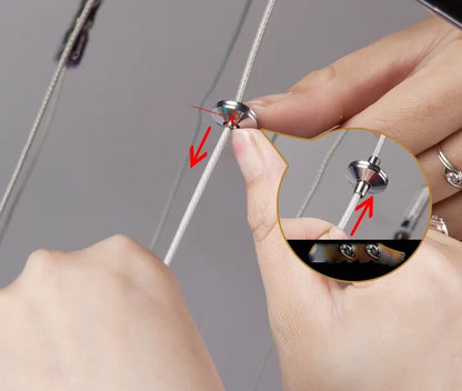 Treppenhaus-Kronleuchter mit Kristallring – Modern für Treppenhäuser und hohe Decken