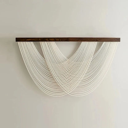 Boho Wandtapijt van Katoenen Touw 100 x 60 cm