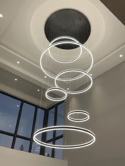 Moderne LED-ringkroonluchter - Hanglamp met meerdere lagen