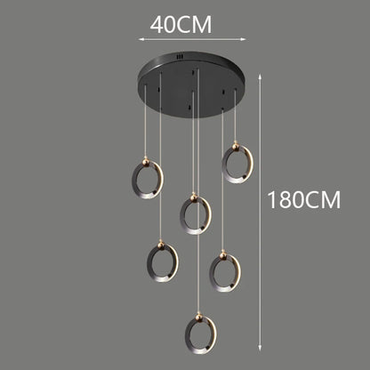 Octo - Moderne LED hanglamp kroonluchter voor woonkamer en trap
