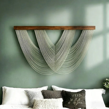 Boho Wandtapijt van Katoenen Touw 100 x 60 cm