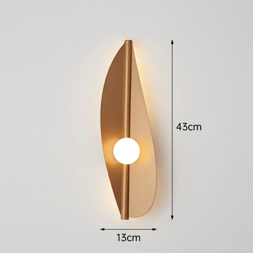 Blad LED Wandlamp – Art Deco Nachtlamp