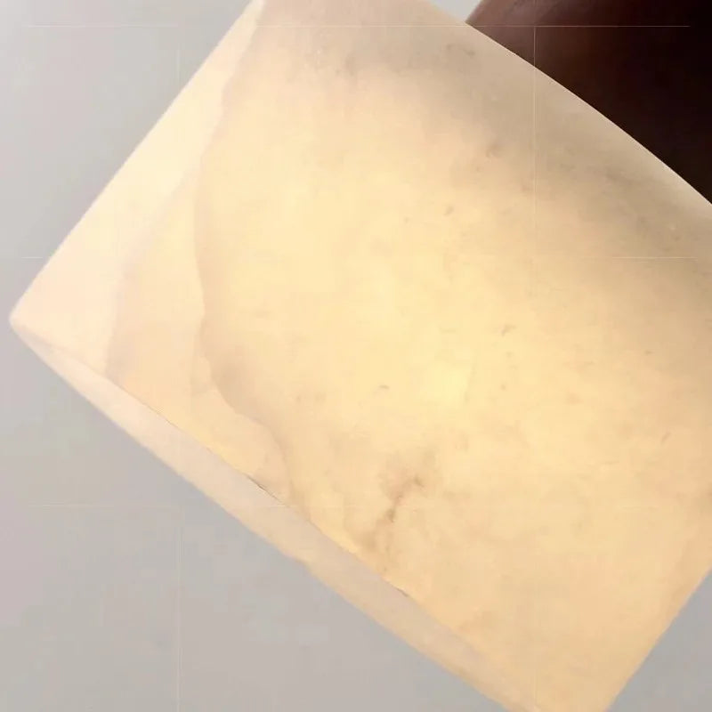 Luxe marmeren hanglamp - Wabi-Sabi LED-lamp van natuursteen