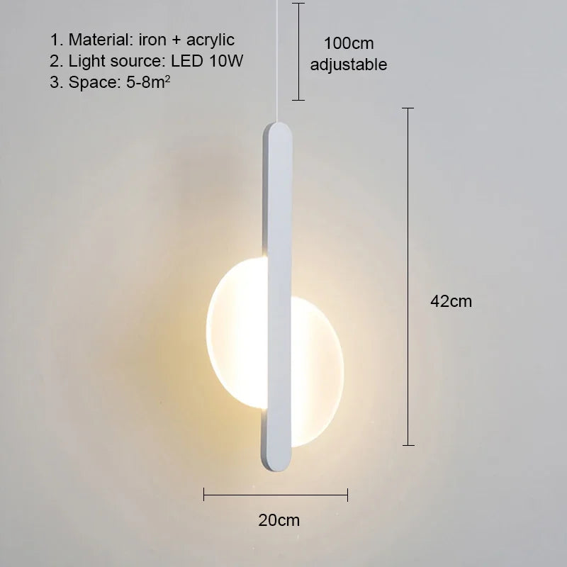Moderne LED Hanglamp – Keuze uit 3 Stijlen | Wit of Zwart | Warm of Koud Wit
