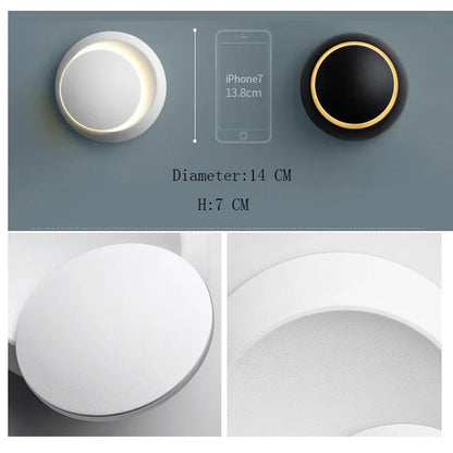 LED Wandlamp 350° Draaibaar – Moderne Wandverlichting voor Binnen