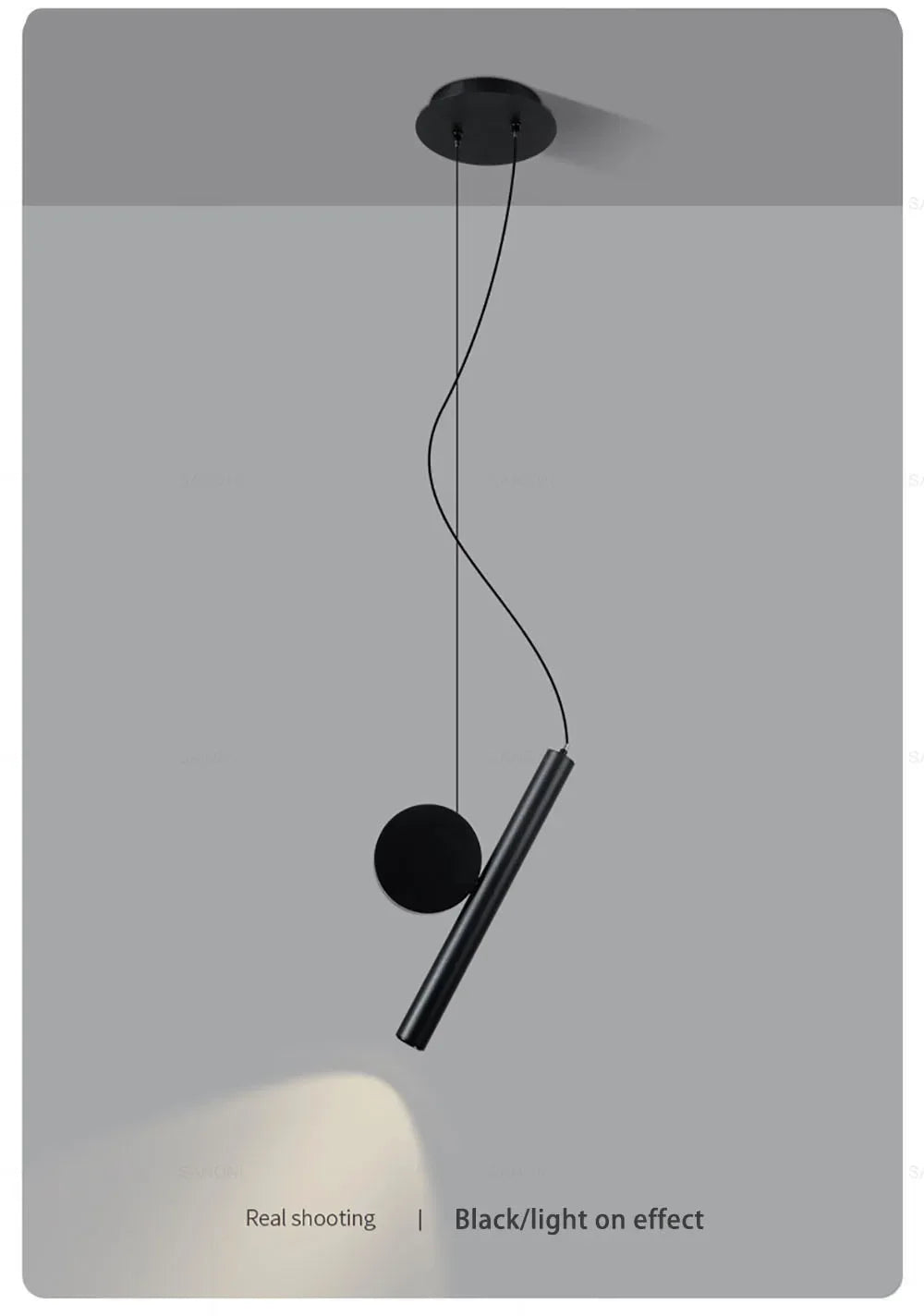 Moderne led-hanglamp met verstelbaar snoer – zwart aluminium