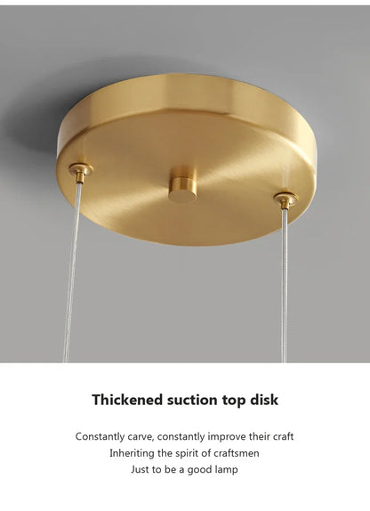 Nordic glazen hanglamp - minimalistische luxe kroonluchter