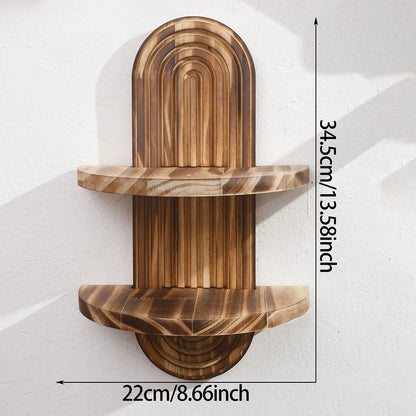 Bohemien houten wandplank