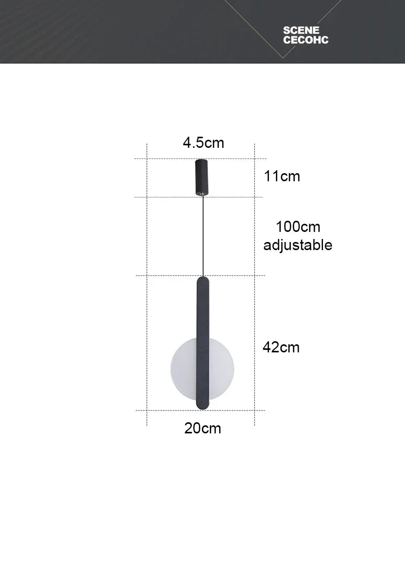 Moderne LED Hanglamp – Keuze uit 3 Stijlen | Wit of Zwart | Warm of Koud Wit