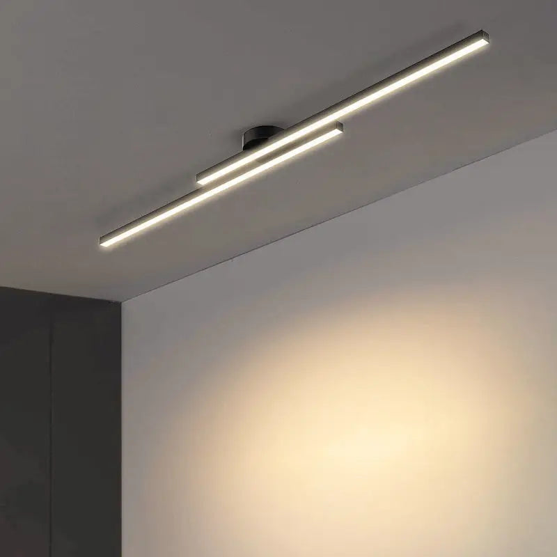 Modern LED Ceiling Light - Long Aluminum Linear Fixture for Hallway & Office