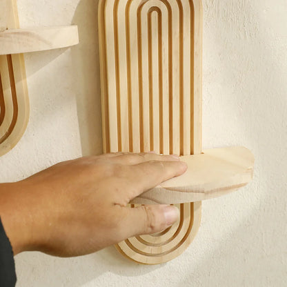 Bohemien houten wandplank