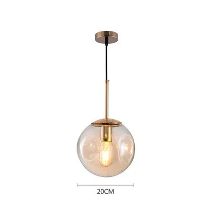 Glazen Bol Hanglamp – Rookgrijs of Amber | Klein & Groot