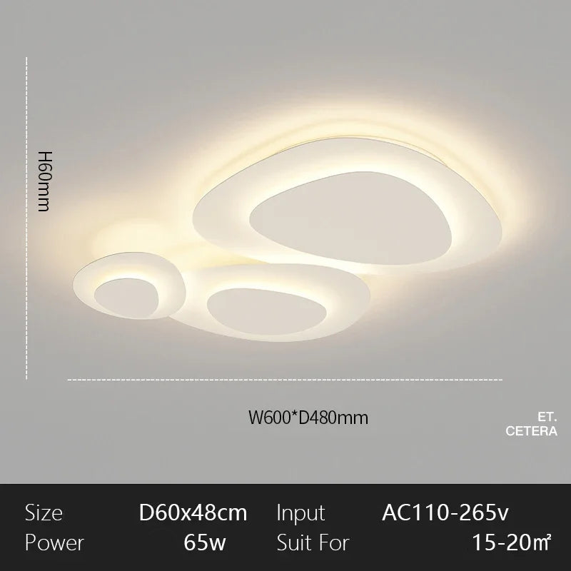 Moderne witte LED-plafondlamp - minimalistische plafondlamp