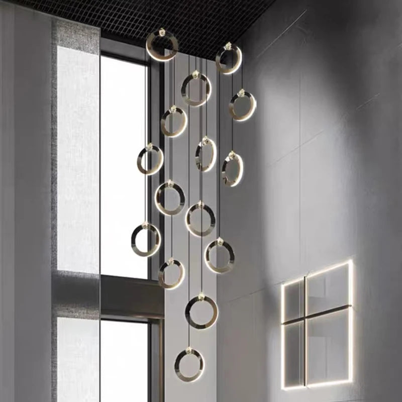 Octo - Moderne LED hanglamp kroonluchter voor woonkamer en trap