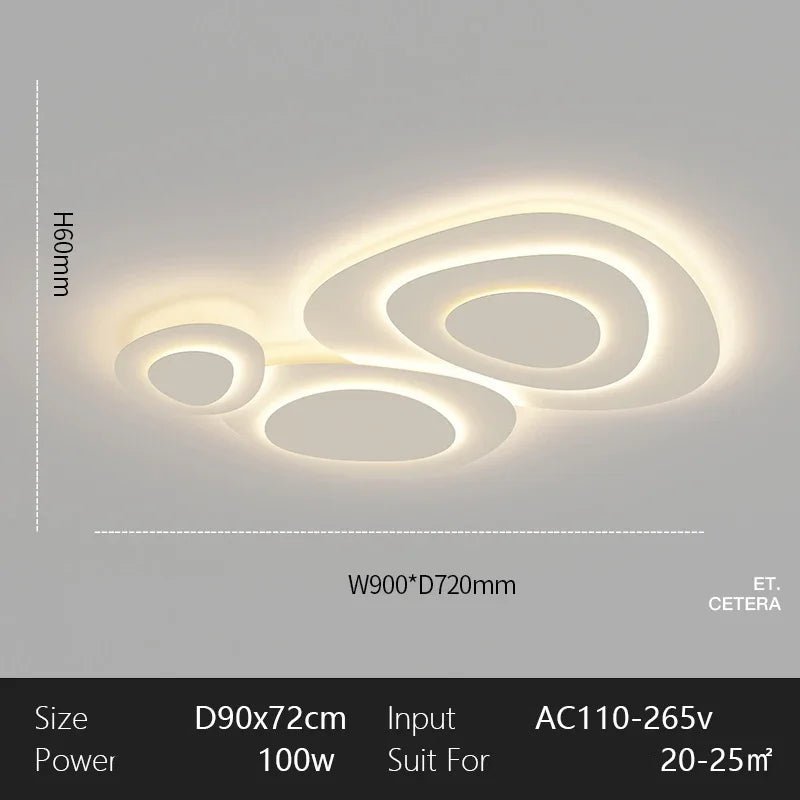 Moderne witte LED-plafondlamp - minimalistische plafondlamp