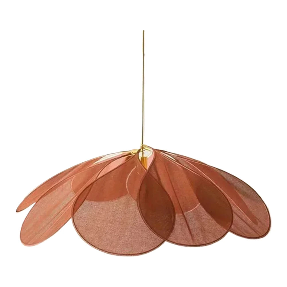Samsarah Petal Fabric Pendant Light – Decorative LED Chandelier