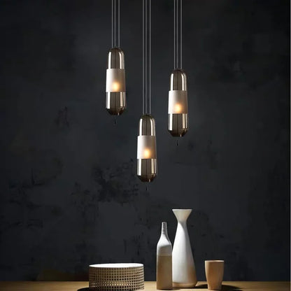 Aurora Glow - Scandinavische hanglamp met amberkleurig glas