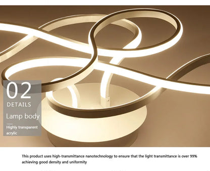 Moderne LED-plafondkroonluchter - traploos dimbaar