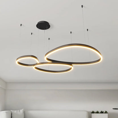 LED-Ring-Kronleuchter – Moderne Pendelleuchte für Wohnzimmer, Schlafzimmer und Esszimmer