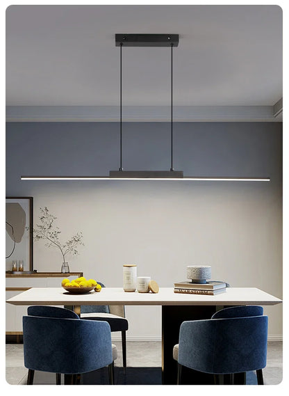 Pendant Lamps Modern Simple Dining Room Lighting for Kitchen Long Chandelier Living Room Pendant Lamp Home Decor Lighting