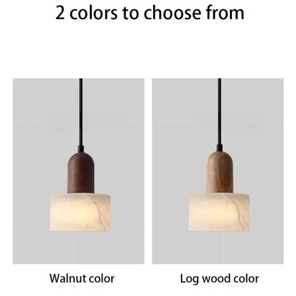 Luxe marmeren hanglamp - Wabi-Sabi LED-lamp van natuursteen