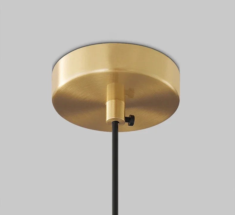 Nordische Glazen LED Hanglamp Zwart / Goud