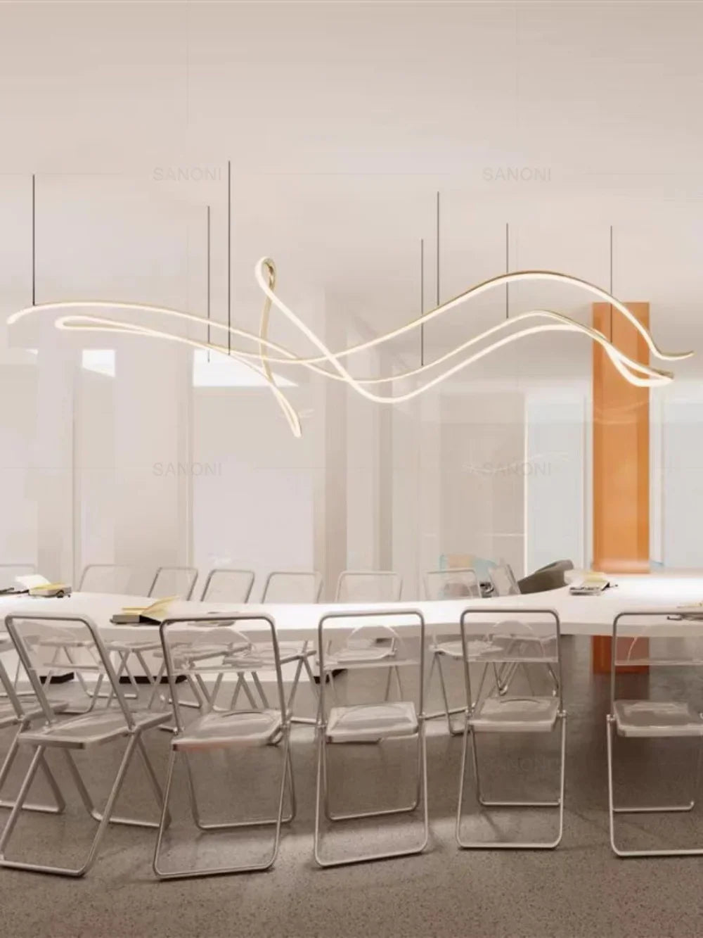 Luxoford – Luxuriöse LED-Pendelleuchte – Modern, 120 cm