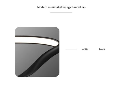 Moderne Golfvormige Ring LED Hanglamp - Circulaire Designer Kroonluchter