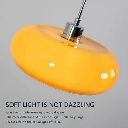 BAUHAUS Modern Glass Pendant Light - Matte Shade Hanging Lamp