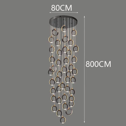 Octo - Moderne LED hanglamp kroonluchter voor woonkamer en trap