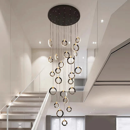 Octo - Moderne LED hanglamp kroonluchter voor woonkamer en trap