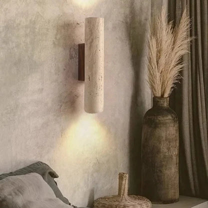 Steinwandleuchte – Wabi-Sabi-G9-Nachttischleuchte