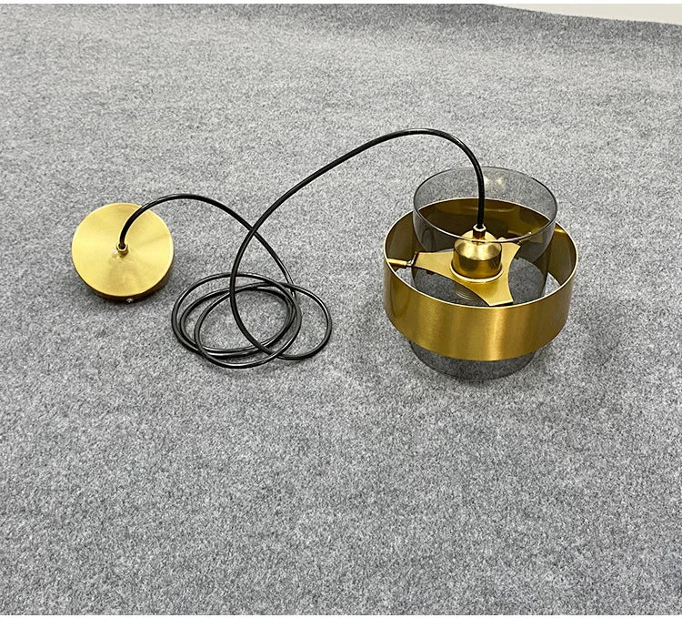 Moderne glazen hanglamp - Amberkleurige designkroonluchter voor eetkamer en keuken