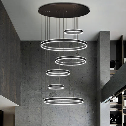 Moderne LED-ringkroonluchter - Hanglamp met meerdere lagen