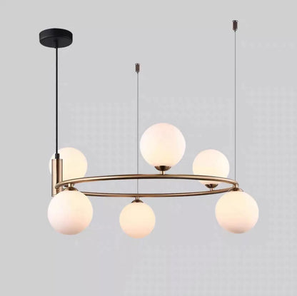 Moderne Glazen Bollen Kroonluchter – 4/6/8 Lichten | Goud of Zwart