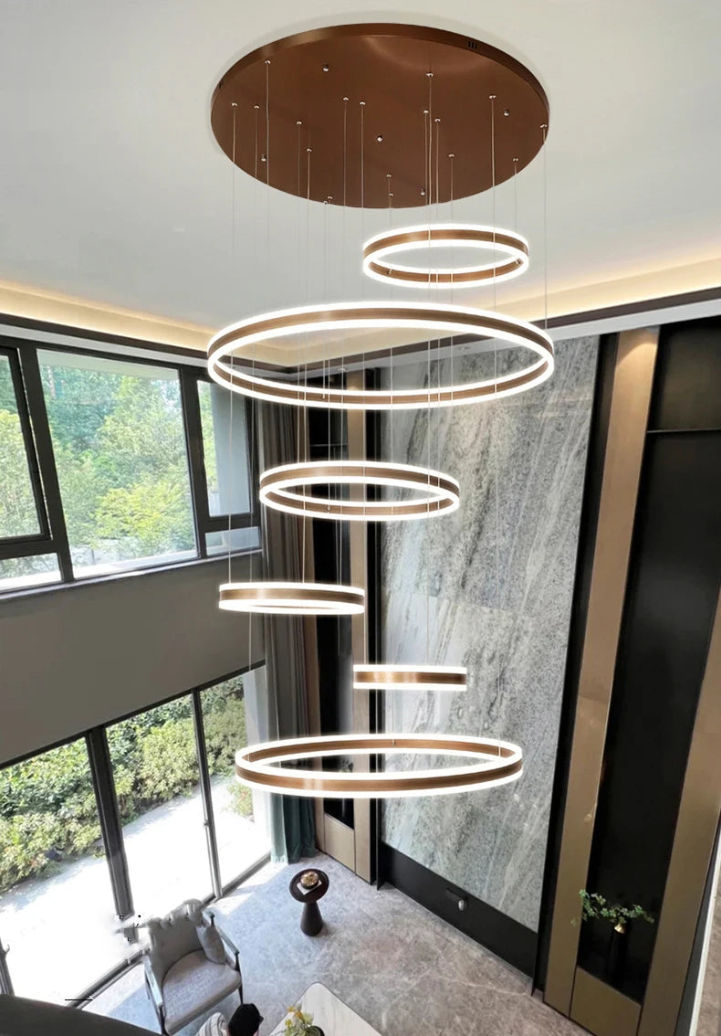 Moderne LED-ringkroonluchter - Hanglamp met meerdere lagen