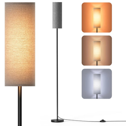 Moderne LED vloerlamp - staande lamp met 3 kleurtemperaturen en voetschakelaar