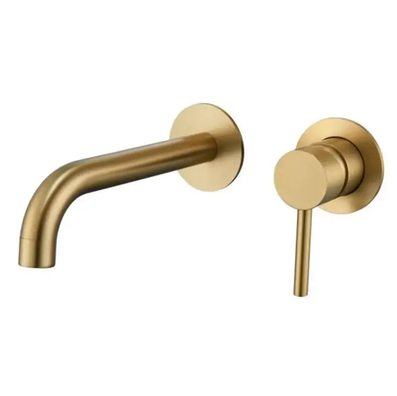 RVS badkamerkraan - Wandmengkraan met warm en koud water