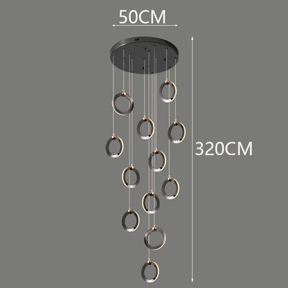 Octo - Moderne LED hanglamp kroonluchter voor woonkamer en trap