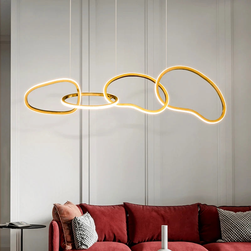 AURELIUS - Gouden Ring Eetkamer Hanglamp - Moderne LED