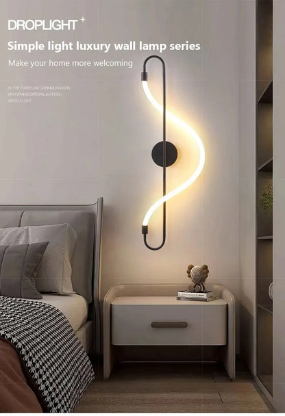 Modern LED Wall Lamp – Gold Aluminum Sconce