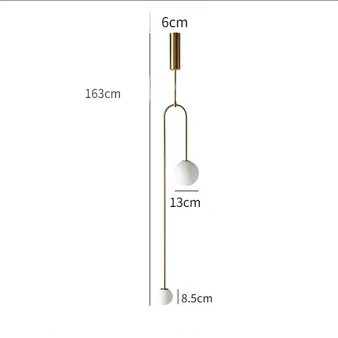 Glazen Bol Hanglamp – 2 Bollen | Goud of Zwart | Klein of Groot | Warm of Koud Wit